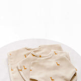 Bavoir XL en coton biologique Safari