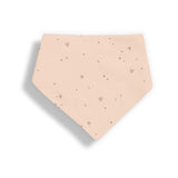 Babete Triângulo em Algodão Orgânico Pink Sparkle