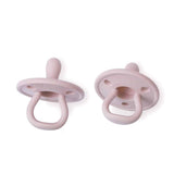 Paquete de 2 chupetes de silicona rosa