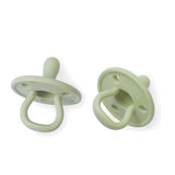 Paquete de 2 Chupetes de Silicona Verdes