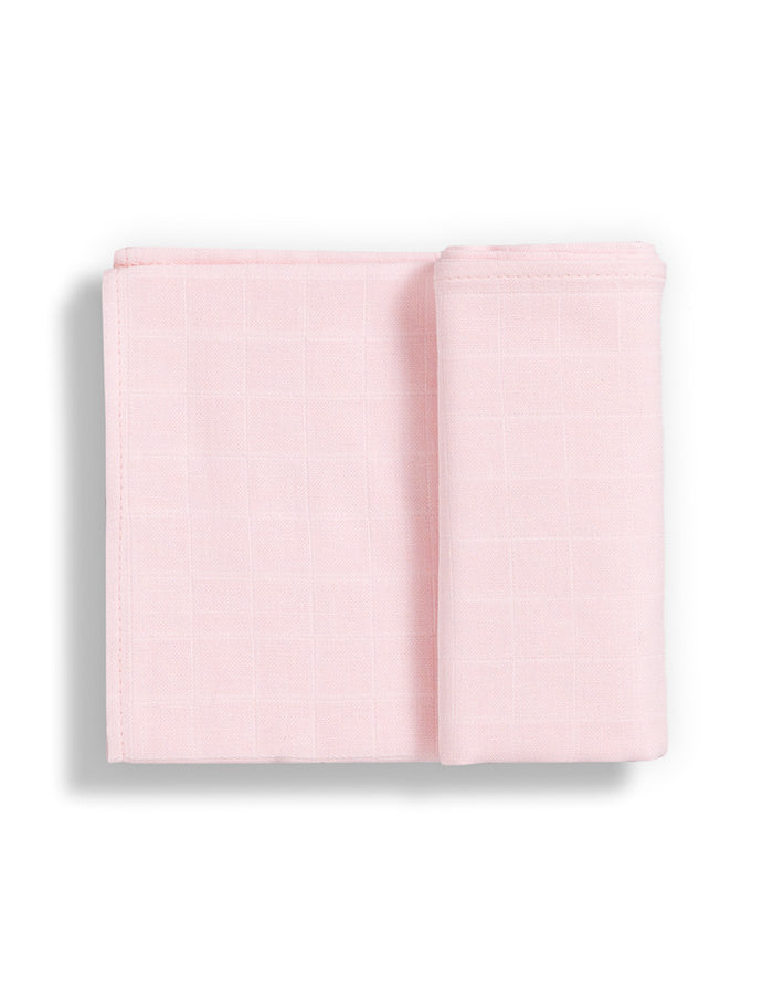 Fralda em Algodão Orgânico Liso Rosa