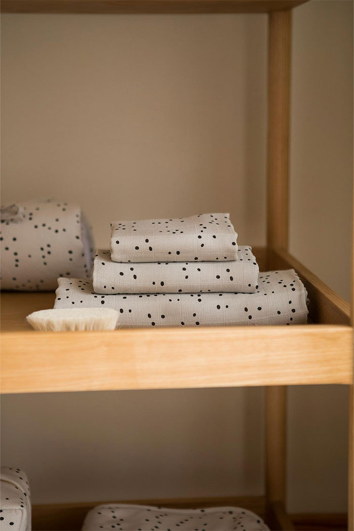 Pack de 2 Fraldas em Algodão Orgânico Little Stones