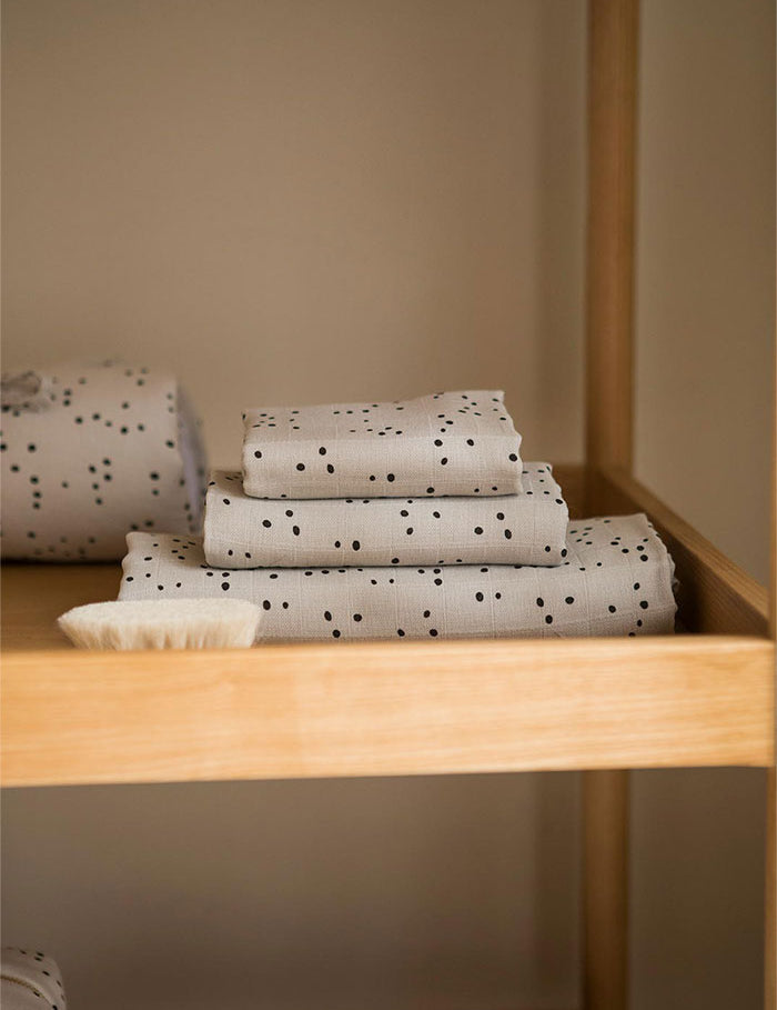 Pack de 2 Fraldas em Algodão Orgânico Little Stones