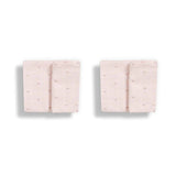 Lot de 2 langes en coton biologique Rose blush