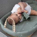 Cesta Cambiador de Pañales de Algodón Orgánico Little Garden