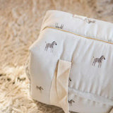 Bolsa de Maternidad de Algodón Orgánico Cebra