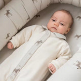 Pijama de invierno de algodón orgánico con estampado de cebra