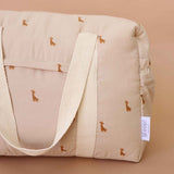 Bolso de maternidad en algodón orgánico Safari