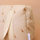 Bolso de maternidad en algodón orgánico Safari