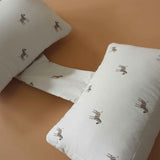 Almohada de Embarazo de Algodón Orgánico Cebra