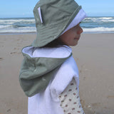 Gorro de Playa de Algodón Orgánico Little Garden
