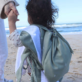 Mochila Toalla de Playa de Algodón Orgánico Little Garden