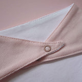 Bavoir triangle en coton biologique Uni rose