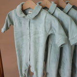 Babygrow de Inverno em Algodão Orgânico Verde