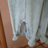 Babygrow de Inverno em Algodão Orgânico Verde