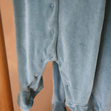 Pyjama d’hiver en coton biologique bleu foncé