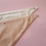 Pack 2 Bandanas Triangulares de Algodón Orgánico Rosa