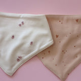 Pack 2 Bandanas Triangulares de Algodón Orgánico Rosa
