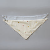 Pack de 2 baberos triangulares de algodón orgánico Confeti