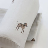 Coussin de positionnement en coton biologique Zebra