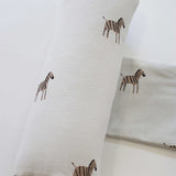 Coussin de positionnement en coton biologique Zebra