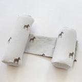 Coussin de positionnement en coton biologique Zebra