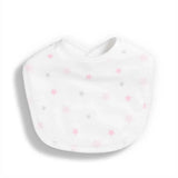 Pack de 2 Babetes em Algodão Orgânico Estrelas Rosa