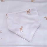 Babero Triángulo de Algodón Orgánico Little Deer