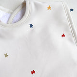 Bavoir XL en coton biologique Colorful Stars