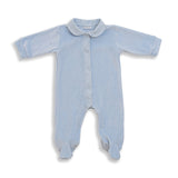 Babygrow de Verão em Algodão Orgânico Little Dots Blue