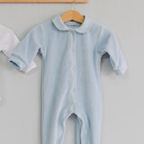 Babygrow de Verão em Algodão Orgânico Little Dots Blue