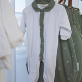 Pijama de invierno de algodón orgánico Little Garden