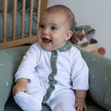 Pijama de invierno de algodón orgánico Little Garden