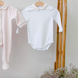 Body de algodón orgánico rosa rubor
