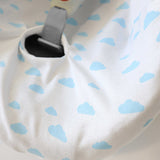 Funda para Huevo de Algodón Orgánico Nubes Azules