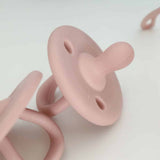 Paquete de 2 chupetes de silicona rosa