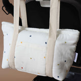 Bolsa Organizadora Carrinho em Algodão Orgânico Colorful Stars