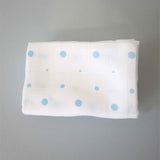 Organic Cotton Swaddle Blue Dots