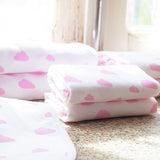 Pack de 2 Fraldas em Algodão Orgânico Nuvens Rosa