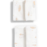 Pack de 2 Fraldas em Algodão Orgânico Penas