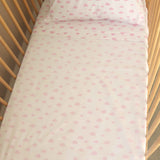 Conjunto de lençóis em Algodão Orgânico Nuvens Rosa (3 peças)