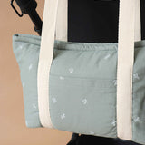 Bolsa organizadora de carrito en algodón orgánico Little Garden
