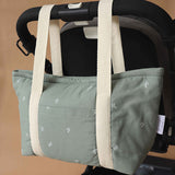 Bolsa organizadora de carrito en algodón orgánico Little Garden
