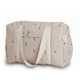 Bolso de maternidad en algodón orgánico Safari