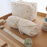 Porte-sucette en tissu de coton biologique Colorful Stars