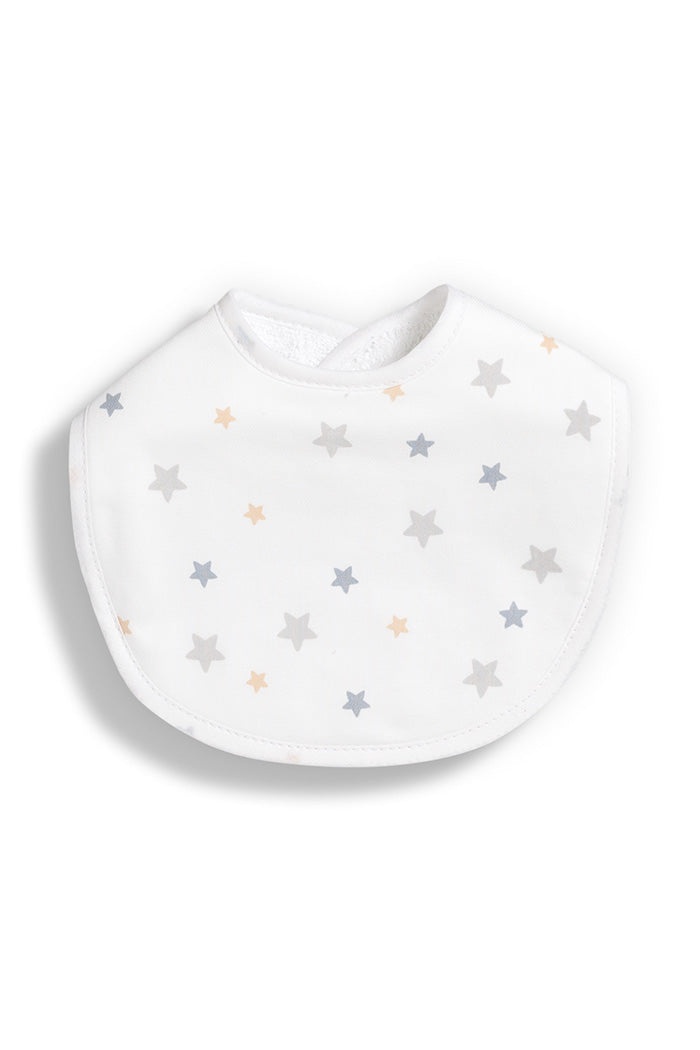 Pack de 2 Babetes em Algodão Orgânico Estrelas