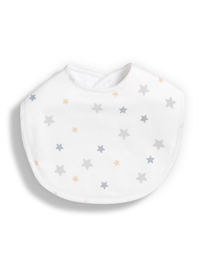 Pack de 2 Babetes em Algodão Orgânico Estrelas