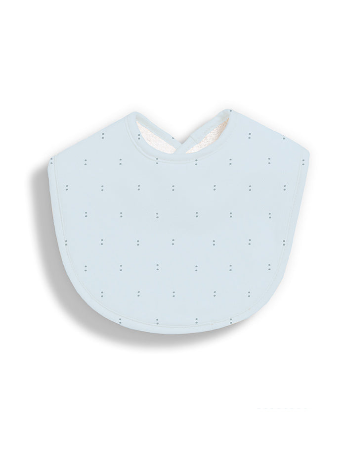 Pack de 2 Babetes em Algodão Orgânico Little Dots Blue