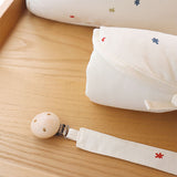 Porte-sucette en tissu de coton biologique Colorful Stars