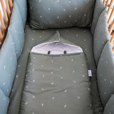 Protector de Cama Completo de Algodón Orgánico Little Garden